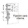 Gancho de suspensión cortina Fermoflex