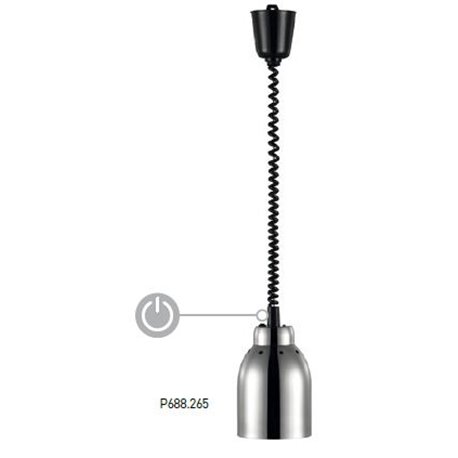 Lámpara infrarrojos extensible Ø 16 inox