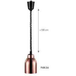 Lámpara infrarrojos extensible Ø 16 cobre