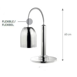 Lámpara infrarrojos con pie inox