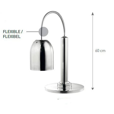Lámpara infrarrojos con pie inox