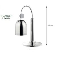Lámpara infrarrojos con pie inox