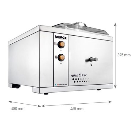 Mantecadora profesional GELATO 5K SC