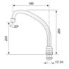 Caño cuello de cisne orientable CC/170T