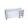 Mueble con cajones y puertas correderas fondo 600