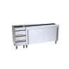 Mueble con cajones y puertas correderas fondo 600