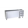 Mueble con cajones y puertas correderas fondo 700
