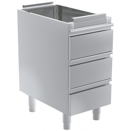 Mueble 3 cajones fondo 700