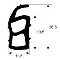 Burlete puerta alta temperatura 2276
