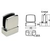 Clip para cristal para tubo rectangular