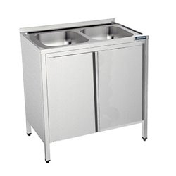 Fregadera con puertas de 800x500 mm