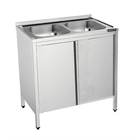 Fregadera con puertas de 800x500 mm