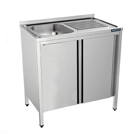 Fregadero con puertas de 1000x500 mm
