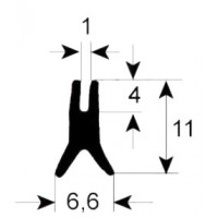 Junta puerta vidrio alta temperatura 1550