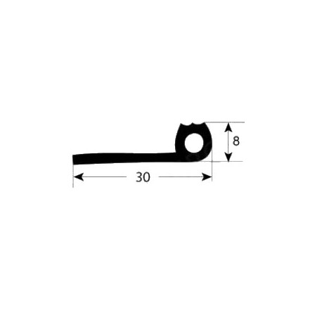 Burlete puerta alta temperatura 2949
