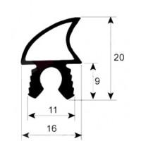Burlete puerta alta temperatura 2746
