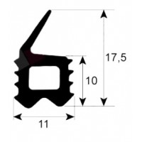 Burlete puerta alta temperatura 2708