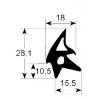 Burlete puerta alta temperatura 2470