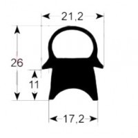 Burlete puerta alta temperatura 2441