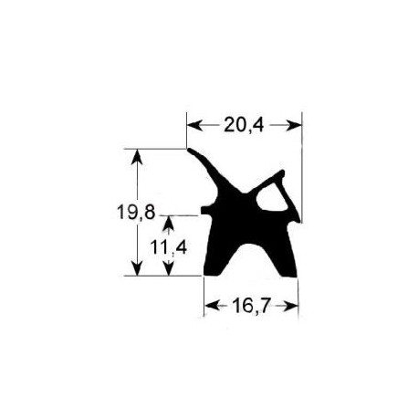 Junta puerta resistente alta temperatura 2410