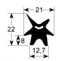 Burlete puerta alta temperatura 2405