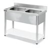 Fregadero industrial 1200x600