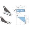 Soporte superior para bisagras DB625