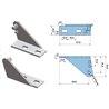 Soporte superior para bisagras DB633
