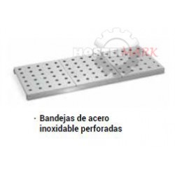 Estantes con bandejas polipropileno acero inoxidable