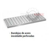Estantes con bandejas polipropileno acero inoxidable