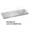 Estantes con bandejas polipropileno acero inoxidable