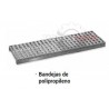 Estantes con bandejas polipropileno acero inoxidable