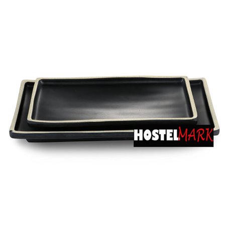 Bandeja rectangular de melamina