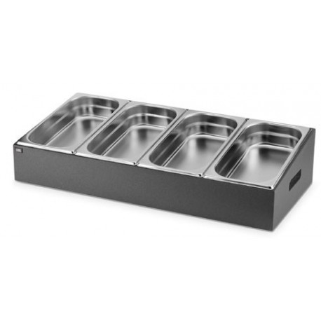 Porta-cubiertos en negro para carro