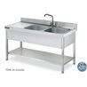 Fregadero industrial 1600x600