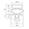 Burlete UR-662 (2.5 mts)