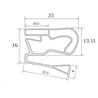 Burlete UR-733 (2.5 mts)