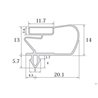 Burlete UR-760 (2.5 mts)