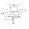 Burlete UR-763 (2.5 mts)