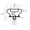 Burlete UR-763 (2.5 mts)