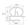 Burlete UR-708 (2.5 mts)