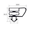 Burlete UR-3700B (2.5 mts)