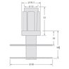 Pata regulable 40x40IR