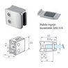 Clip prensacristal cuadrado 55X55X35 mm