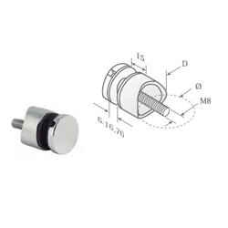 Soporte unión vidrio para tubo