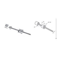 Conector para tubo redondo a pared