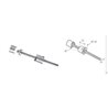 Conector para tubo redondo a pared