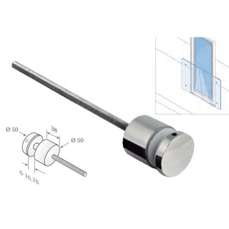 Conector para tubo redondo a pared