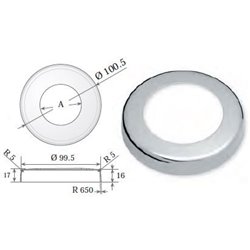 Valona o embellecedor de 100 mm plano