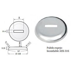 Valona o embellecedor de 108 mm para pletina